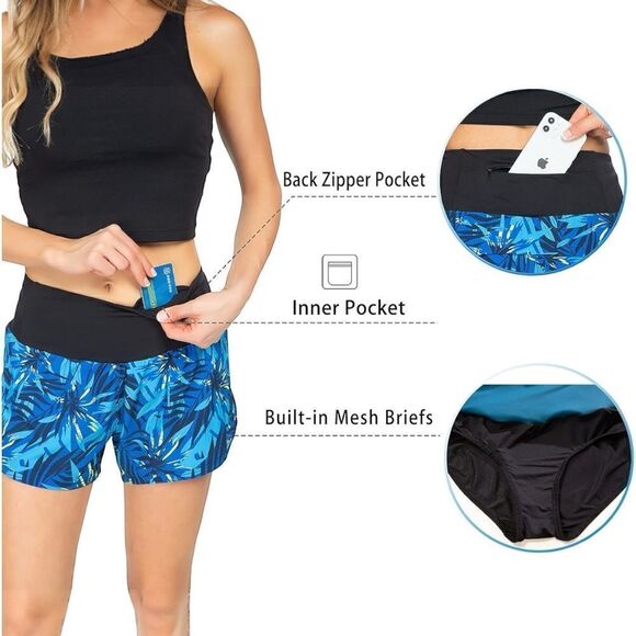 NWT Amazon Rrosseyz Running Shorts Liner High Waisted Womens Athletic - Picture 1 of 11